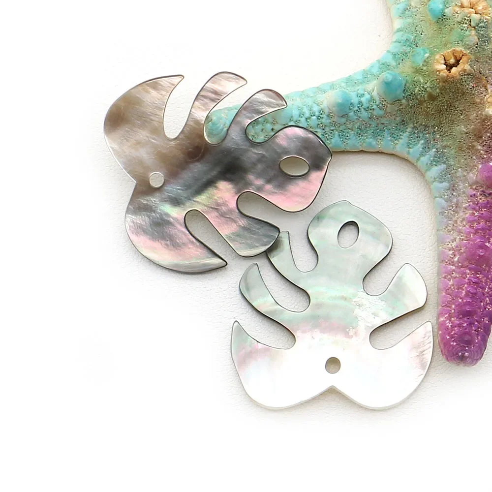 

Минималистичный натуральный переливающийся черный полированный кулон в форме листа с одним отверстием, аксессуар для изготовления ожерелий и серег своими руками