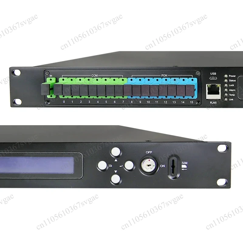 Red de TV por Cable, WDM de Fibra Óptica de 8 Puertos, EDFA de 8 Canales para TV por Cable, 1550nm 19/22/23dBm, EDFA FTTH SC APC UPC 1U