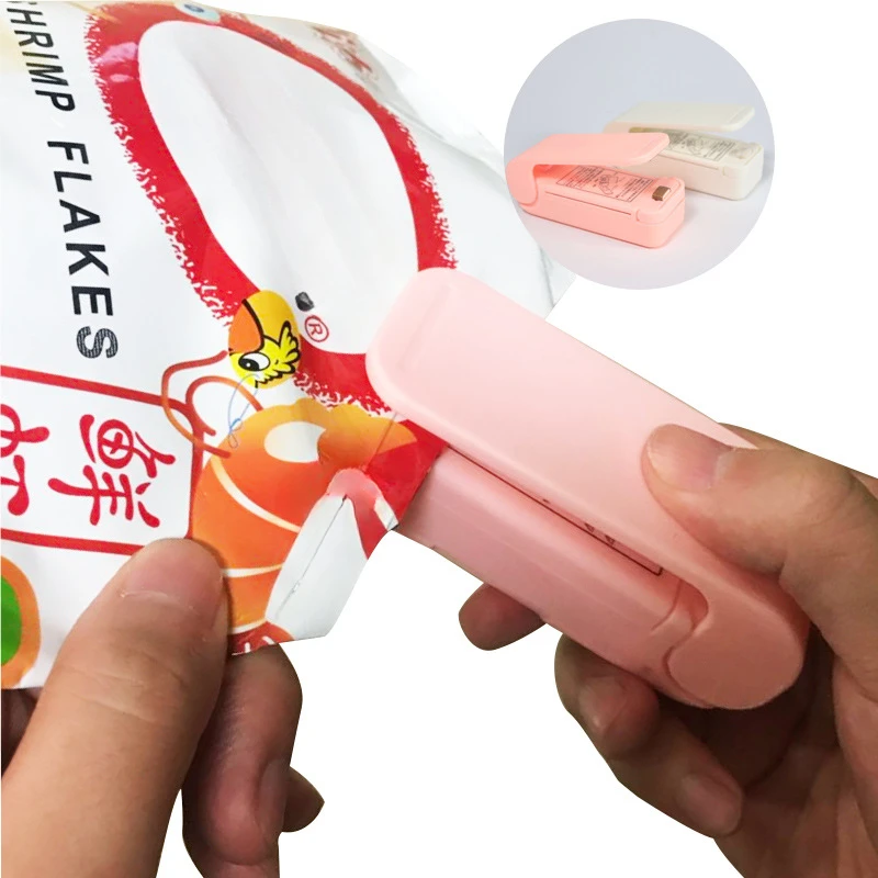 Mini Heat Bag Sealing Machine Package Sealer Bags Thermal Plastic Food Bag Closure Portable Sealer Kitchen Accessories
