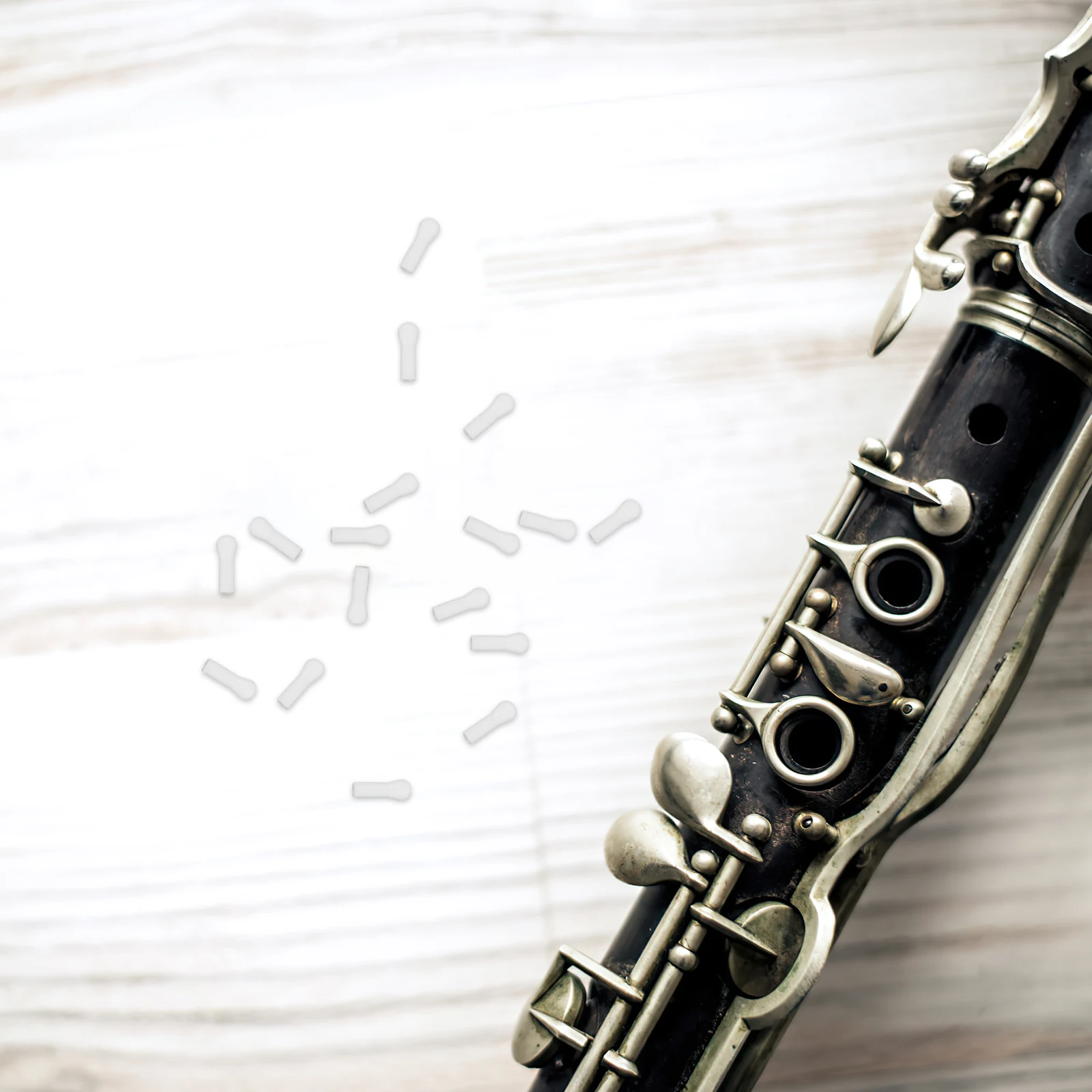 

20 Pcs Clarinet Accessories Lightweight Compact Plastic Rods Instrument Repair Supplies Xi Key Parts Musical Supply