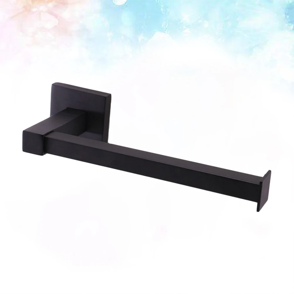 حامل ورق المرحاض الفولاذ المقاوم للصدأ 304 أسود مربع الحمام لفة الورق رف الحديثة حامل المناشف غير القابل للصدأ للمطبخ #3