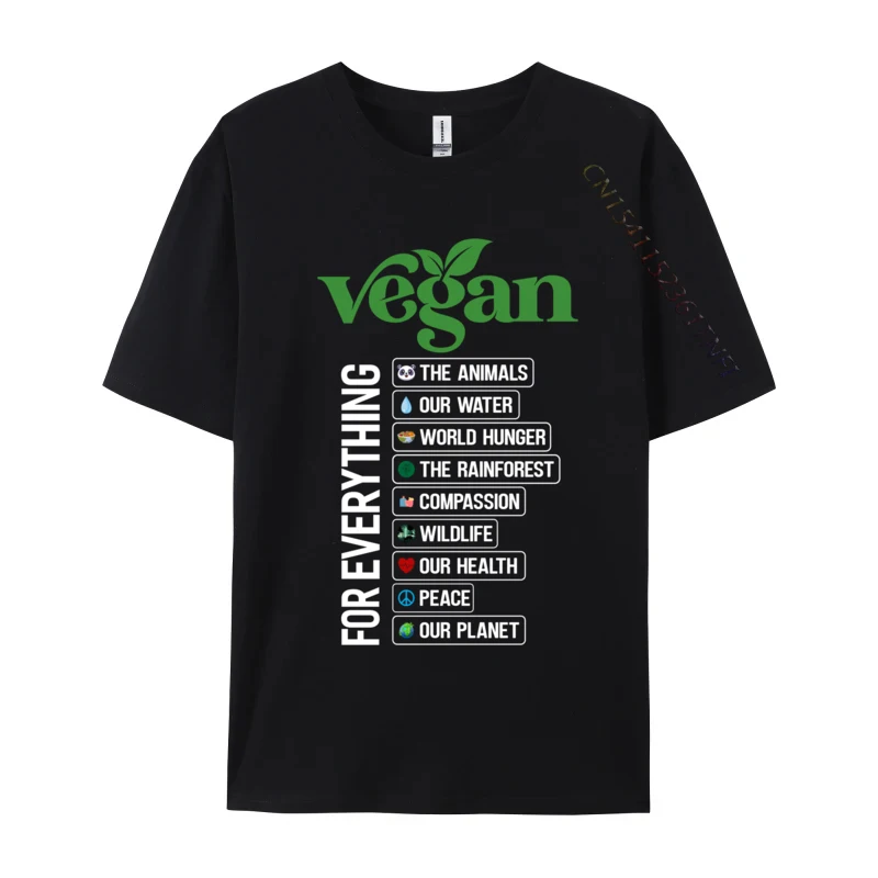 

Vegan For Everything Vegan Powered Vegan Normal Hip Hop Europe Autumn Tops & Tees Graphic Cotton Tops Tees