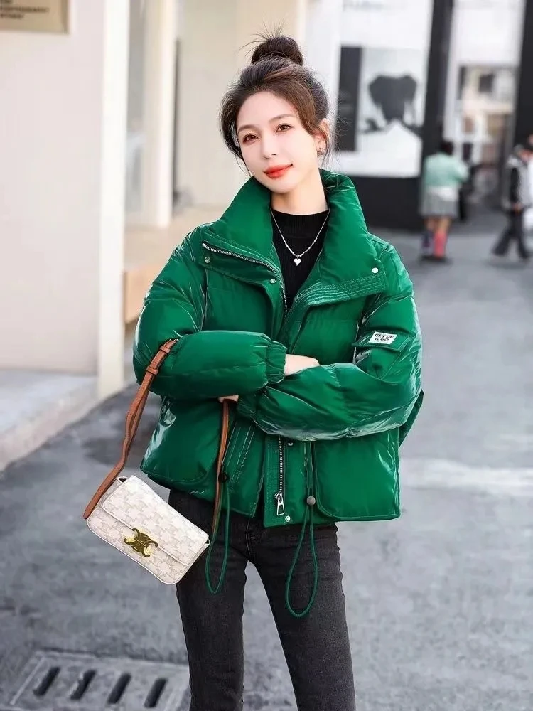 Korean New Hooded Parkas Women 2023 Winter Women Down cotton Coat Puffy Warm Cotton Padded Jackets Female Thicken Windbreak Coat