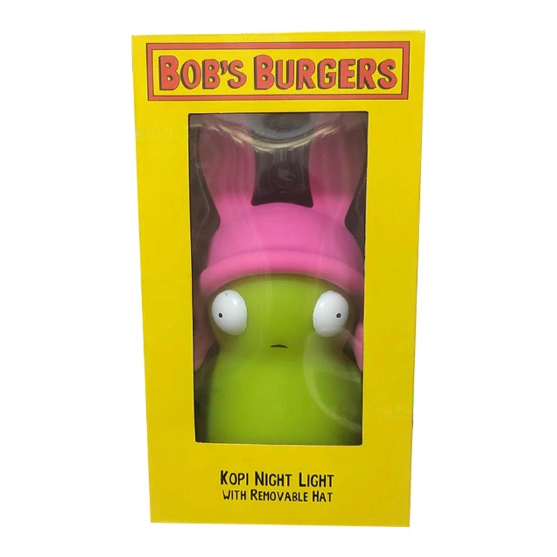 

Kopi from Bobs Burgers LED Night Light with Removable Hat Anime Character Collectible Lamp Gift for Kids Fans and Collectors