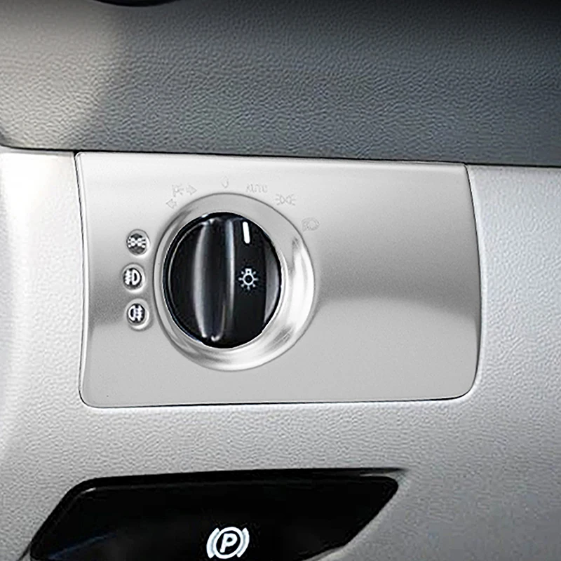 For Mercedes Benz ML 2006 2007 GL 2008 Car Console Headlight Switch Cover Trim Control Head Lamp Button Frame Decoration Sticker