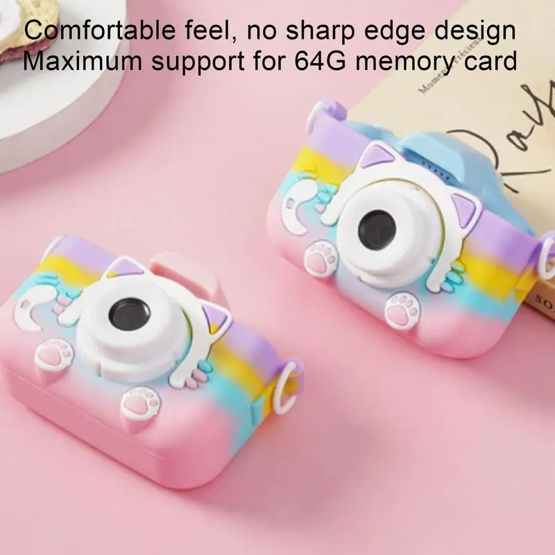 Girls Camera 1080p Dual Camera Multifunction 600mAh Large-capacity Battery 96 Million Pixels For Kids Birthday Christmas Gifts