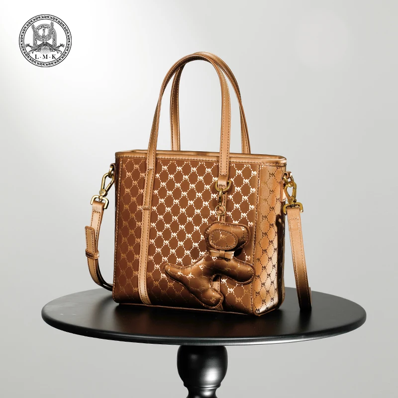 

Hand bags LMK dog pendant casual wind bag tote bags for women