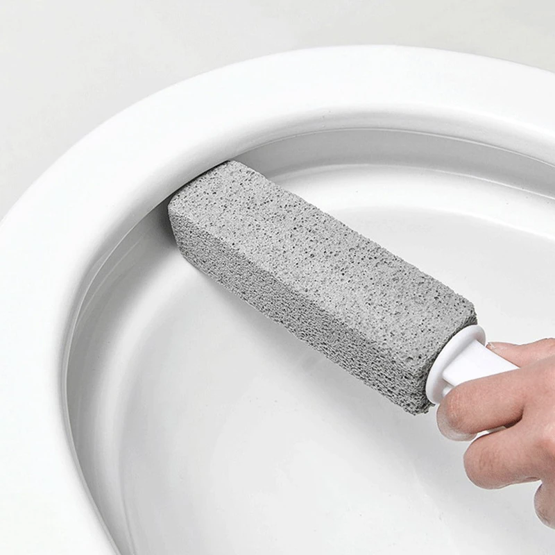 Pumice Stone Toilet Brush Bathroom WC Toilet Cleaning Brush Wand Tile Sink Bathtub Limescale Stain Remove Washing Cleaning Tool