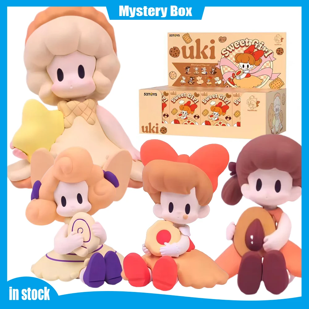 

Uki Sweet Girl Series Blind Box Mystery Box Cute Anime Figures Kawaii Doll Collectible Model Toy Desktop Decoration Gift