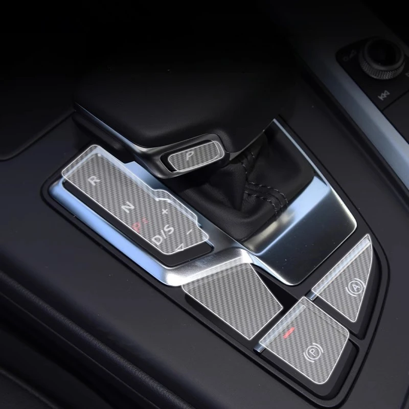 

For Audi A4L 2017-2024 Center Console Gear Button Film Car Button Protective Paper Transparent Interior Modification Tools Car