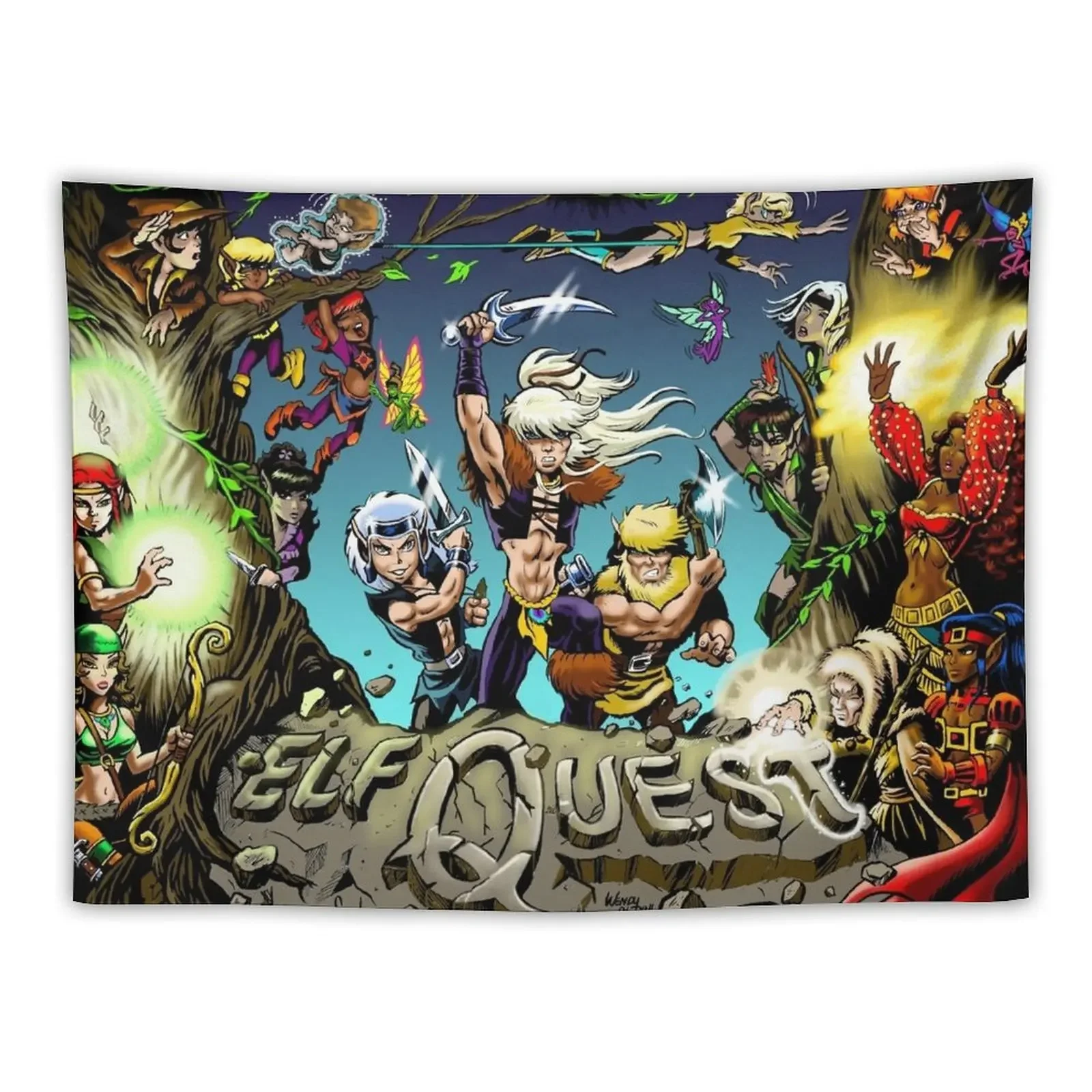 

ElfQuest Adventure Tapestry House Decoration Wall Hanging Decor Decoration For Bedroom Wall Tapestries Tapestry