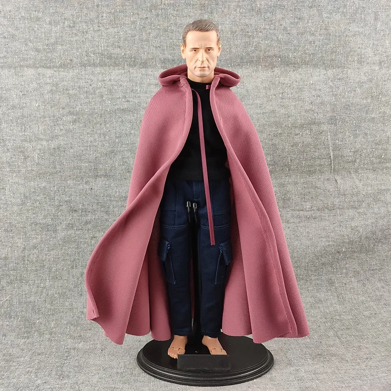 1/6 Scale Male Soldier Mantle with Hat Multicolour Long Cape Clothes Model for 12in Action Figures Doll BJD Body Toy