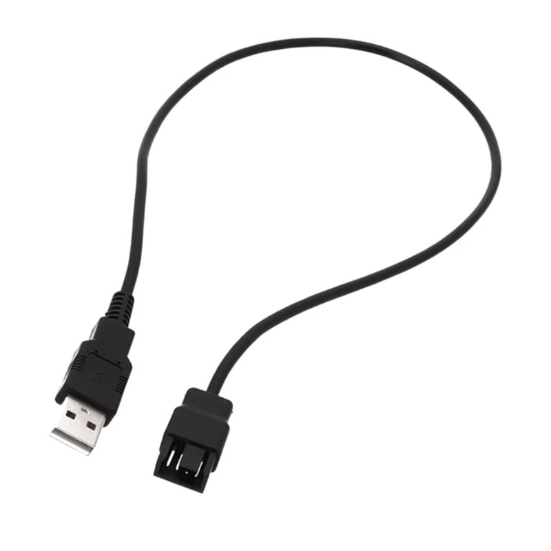 5AsD 5V 4Pin Laptop -Lüfter Stromkabel USB bis 4Pin PC -Lüfterkabel USB zu Computer CPU PWM 5V USB -Lüfternetzteil 4Pin 3Pin