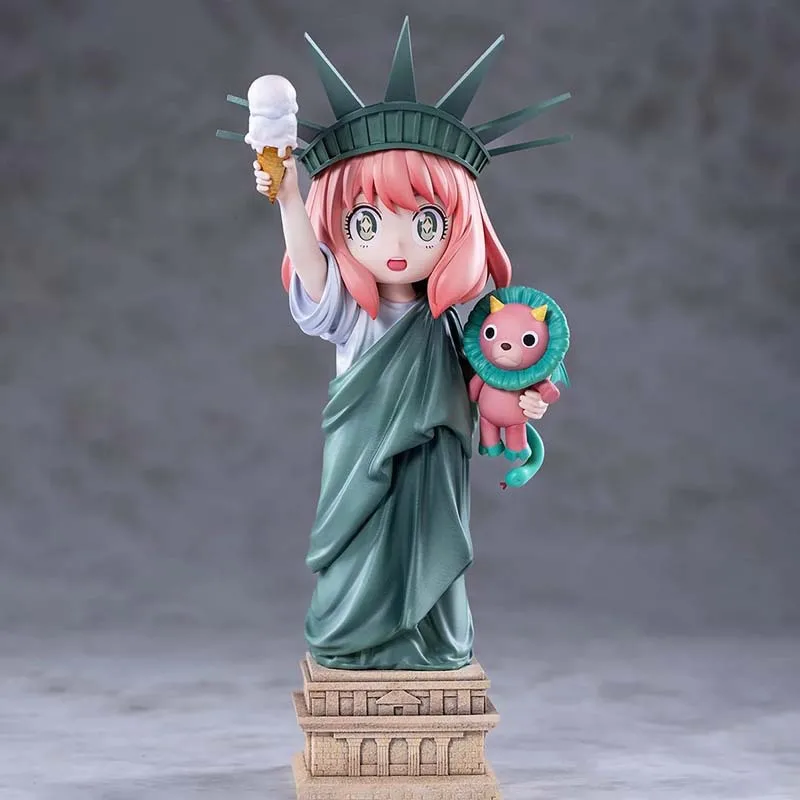 Figurka Anya Statua Wolności Anime SPY x FAMILY PVC Model Japonia Manga Garage Kits GK Zabawka Ozdoby Kolekcja