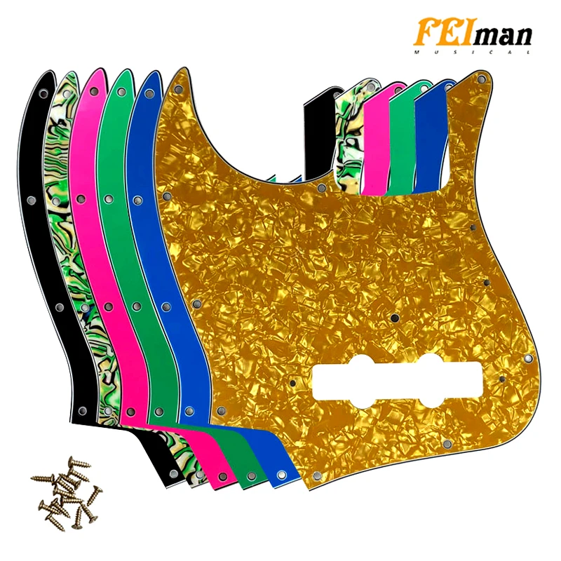 

Fei Man - Custom Parts For Left Handed, US FD Vintage '74, Jazz Bass Guitar, Pickguard Scratch Plate, Multi Color Choice