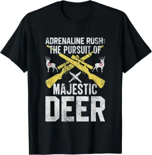 NEW LIMITED Deer Stag Bow Adrenaline Rush: The Pursuit Of Majestic Deer T-Shirt