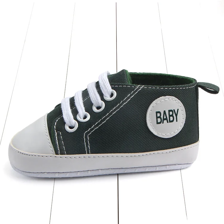 2022 New Baby\'s Firstwalkers Canvas Shoes Of The Spring And Autumn  For 0-1 Year Old Baby Toddler Shoes Baby Soft Bottom Shoes