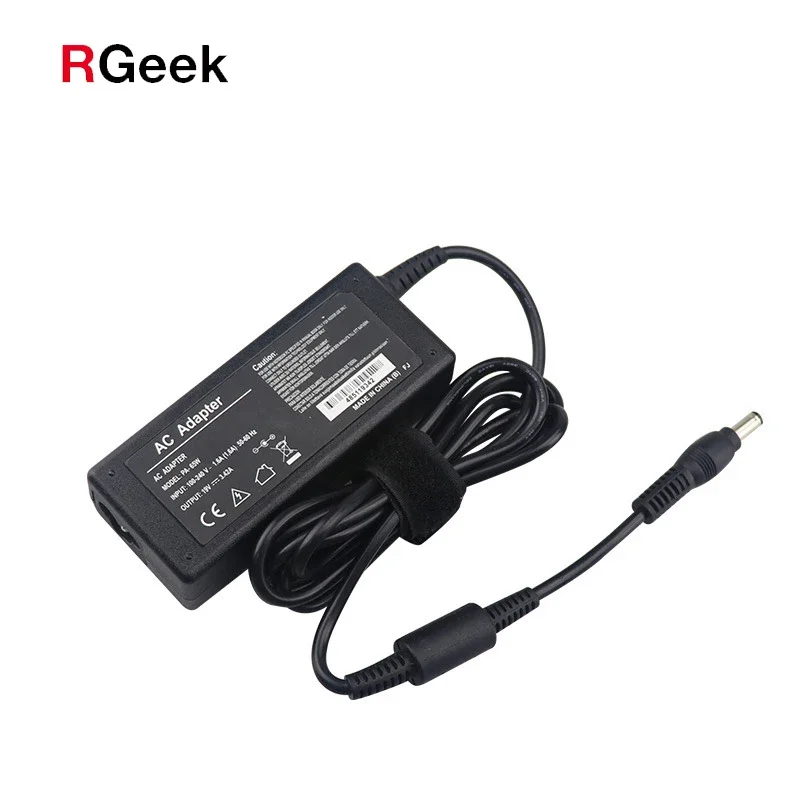 RGEEK 65W 19V 3.42A Laptop Power Supply Charger Adapter 5.5*2.5mm Power Brick