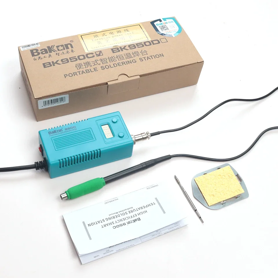 

Bakon C210 Soldering Station BK950C Portable 50W Electric Soldering Iron Temperature Adjustable DIY Phone Repair Tools Kits