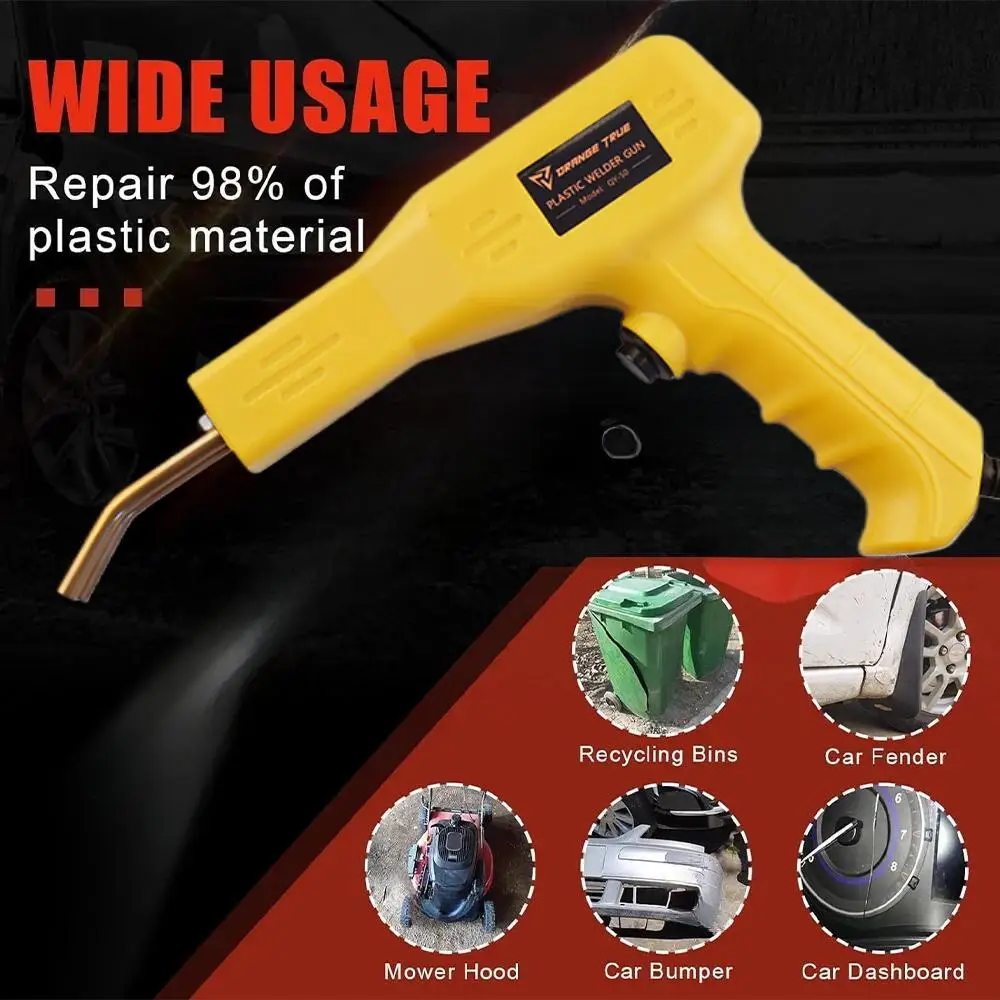 ماكينة لحام مصد السيارة البلاستيكية مع 4 أنواع من الدبابيس لأداة لحام إصلاح المنتجات البلاستيكية كاياك