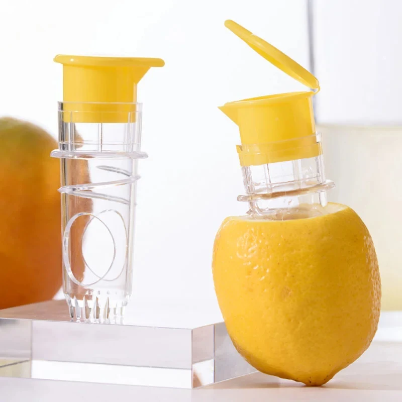 

Portable Lemon Squeezer - Lightweight Reusable Manual Juicer w/Built-in Filter, Dishwasher Safe for Travel Camping Home