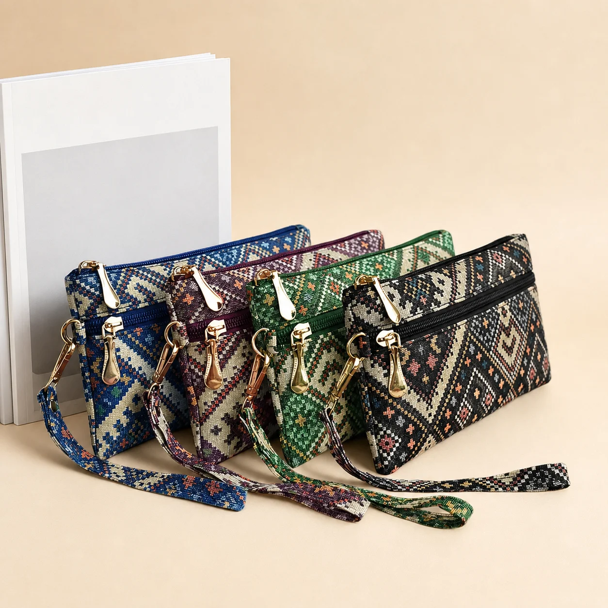 Women'S Coin Purse Compact Women'S Wristlet Purse Phone Card Cash Purse Slim For Card Storage Coin Storage Commuting
