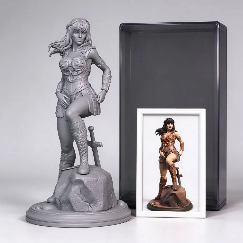 1/24/12/6 Desk ornament,NSFW,Sexy girl resin model kit, mini 3D printed gray figure statue, unpainted,unassembled