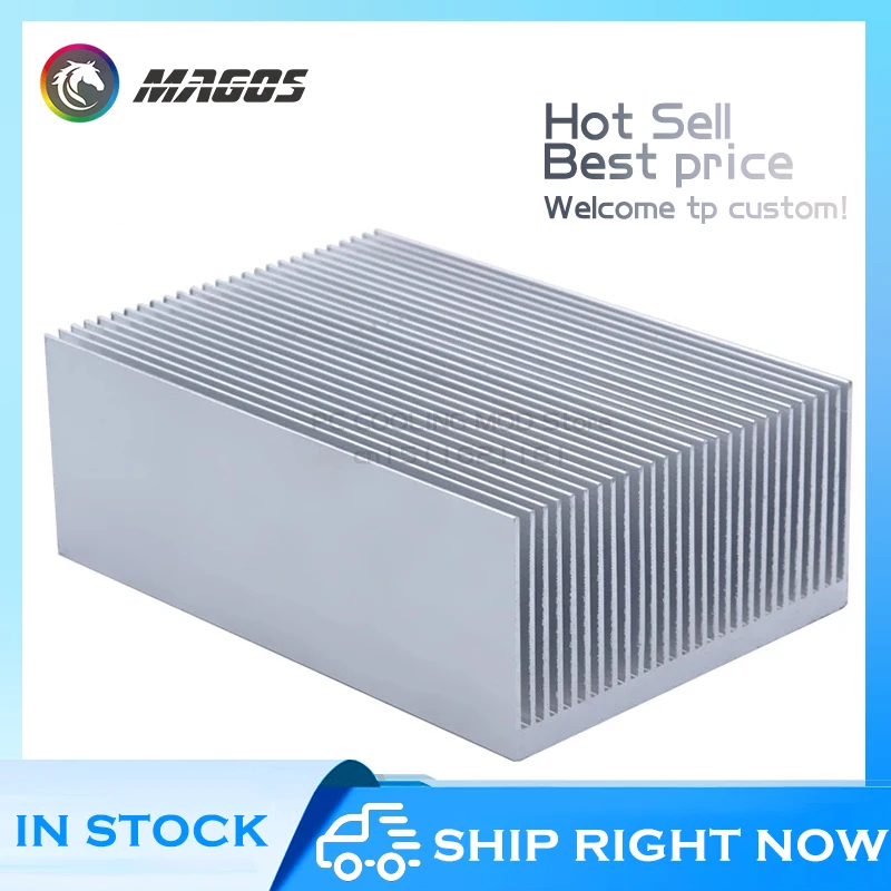 Electronic Radiator Aluminum Dense teeth Heatsink Extruded Heat Sink Computer Water Cooling System 100/130/150/200/300x69x36MM