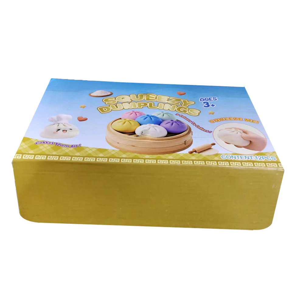Reuze Jumbo Dumpling Squishy Speelgoed met Stoomfunctie, een anti-stress knijp-speelgoed voor ontspanning en sensorische spelletjes