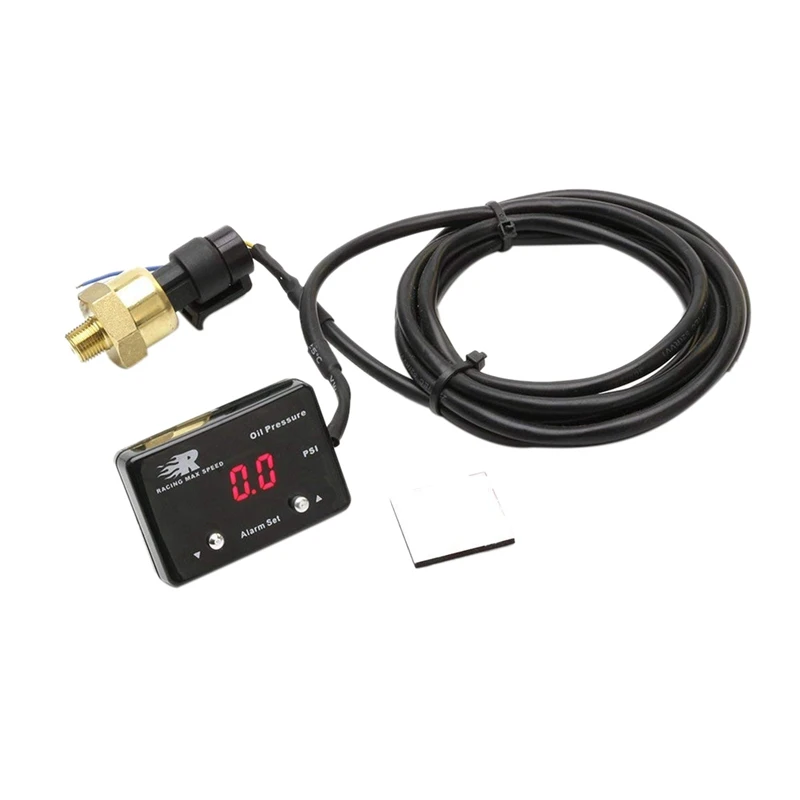 

High Quality 1/8 Npt Rectangle Display Digital Oil Pressure Gauge With Sensor (OPM-01)