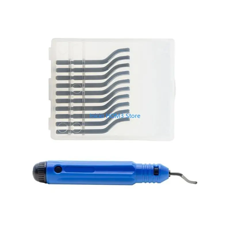 A5YD Deburring Tool Deburrer with Plastic Handle 360 Degree Rotatable Deburring Tool