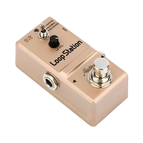 Imagen 2 del producto Rowin Mini Loop Station 48K Looper Pedal Overdubs ilimitados 10 minutos de bucle, 1/2 tiempo y Pedal USB inverso True Bypass