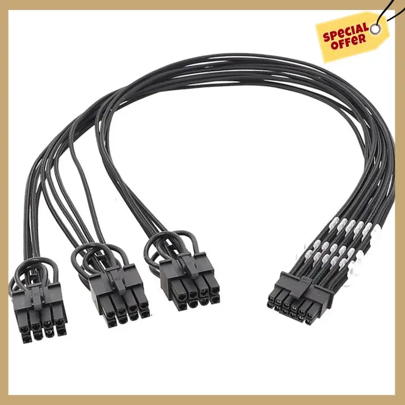 Kinerja Stabil-PCIE 3X8pin Ke 12 + 4PIN Kabel Catu Daya PCIE 12 + 4Pin PSU Kabel Modular untuk Corsair Thermaltake ARESGAME Mod
