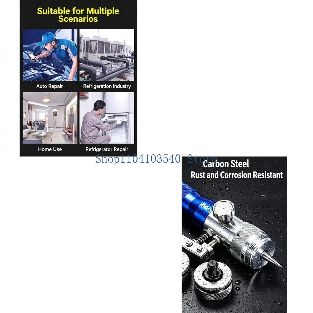 02DC Maintenance Swaging Head Manual Carbon Steel Hand Tool for HVAC Service, Refrigeration Work and Installation Use