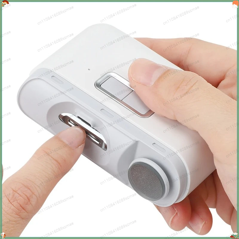 2-in-1 Automatic Electric Nail Clipper for Elderly, Lighted Fingernail Toenail Trimmer