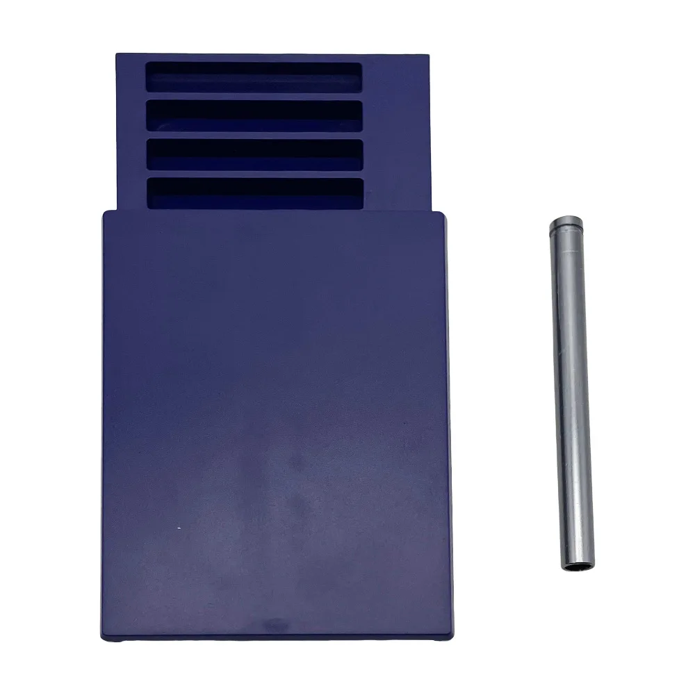 حاوية السعوط البلاستيكية ذات 8 مقصورات مع غطاء عريض في صندوق تخزين محمول بحجم الجيب من قش الألومنيوم ملحقات مجموعة السعوط