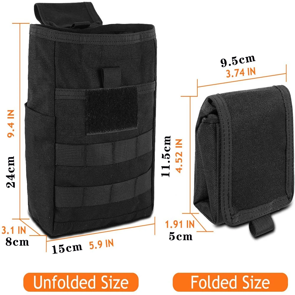 Складная поясная сумка Molle Dump Drop Pouch для переработки, сумки для спорта на открытом воздухе, охоты, аксессуары для инструментов EDC, складная сумка для восстановления