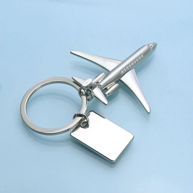 Custom Airplane Key Chain, Fly Safe Keychain
