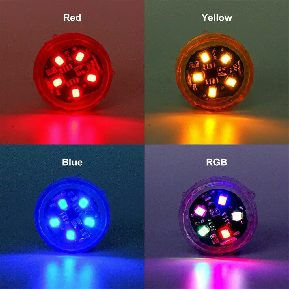 2PCS LED Car Opening Door Safety Anti-collision Lights Magnetic Sensor Strobe Flashing Alarm Lights Parking Lamp Red Blue Yellow