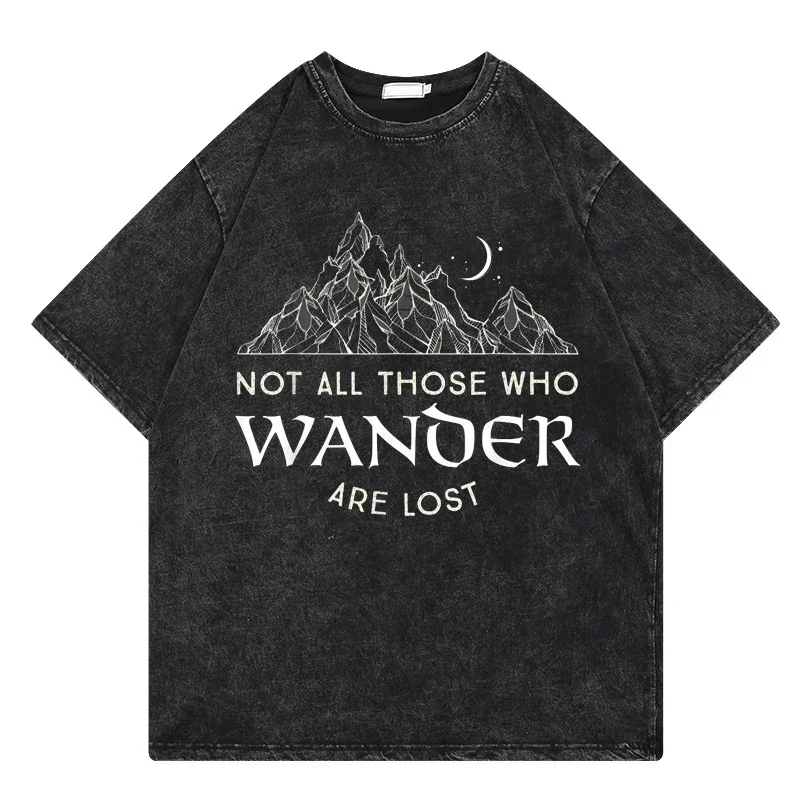 Wholesale The Lost Boys Vintage Washed Tshirts Men Women Cotton T-Shirt Crewneck Santa Carla Vampires Tee Shirt Short Sleeve