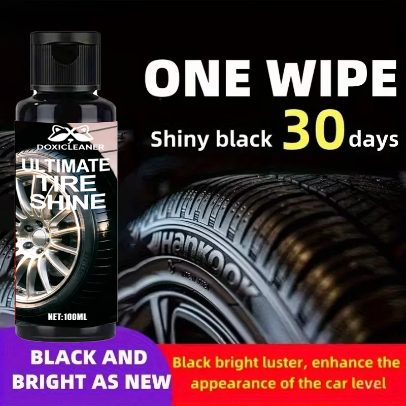Tyre Gloss and Reviver - Quick-acting formula for tyres, plastics and rubbers - Long-lasting shine and protection - Say goodbye