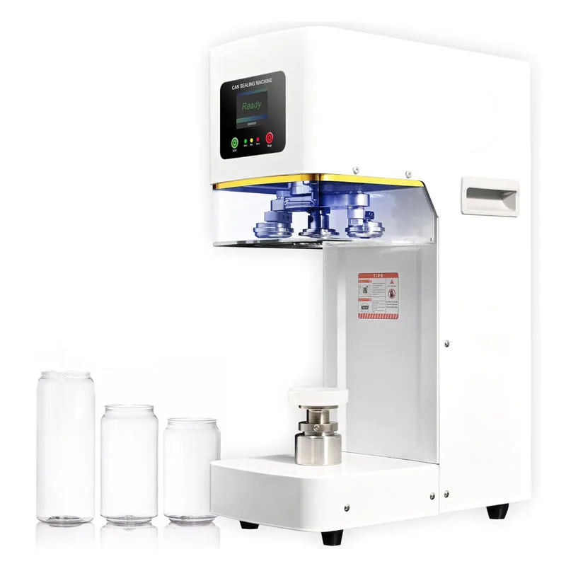 New Upgrade Fully Automatic Can Sealer Machine, Non-Rotating Can Sealing Machine for Beer Soda Juice Soft Drink Sealer