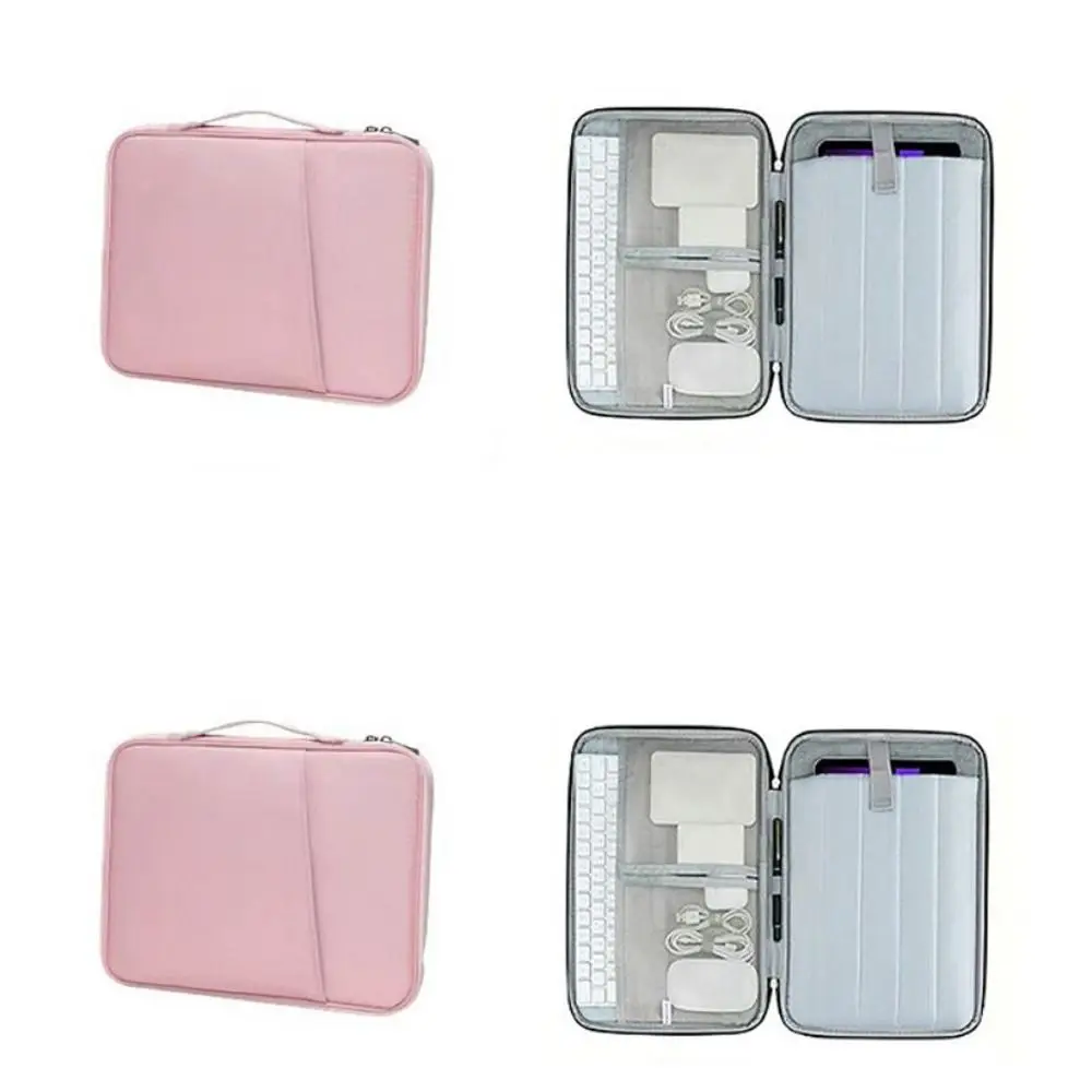 With Handle Portable Laptop Bags Lightweight Waterproof Laptop Case Dual Zipper Multi-Layer Computer Notebook Sleeve
