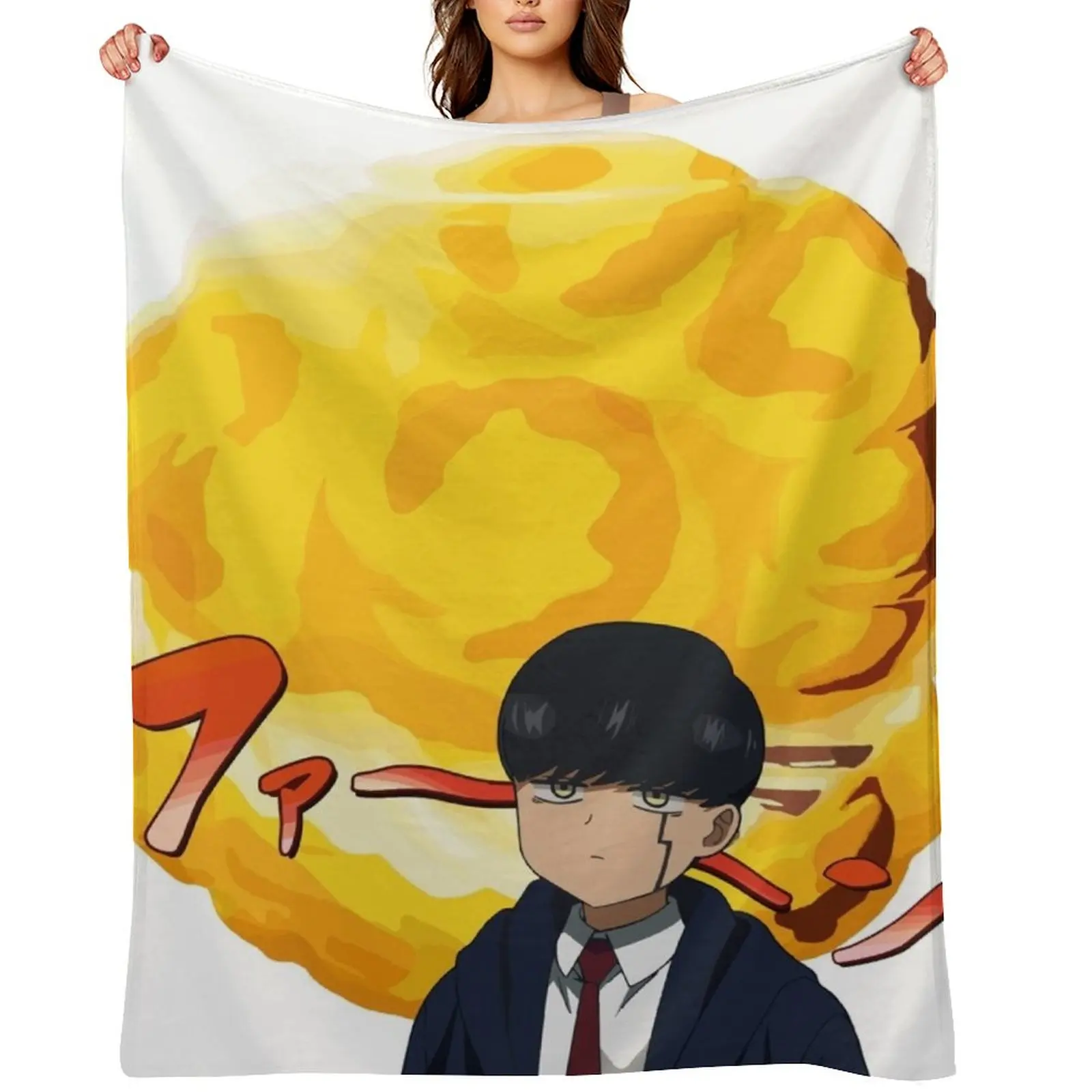 

Mashle and the giant Profiterol Throw Blanket Heavy Loose Plaid on the sofa For Sofa Thin Blankets