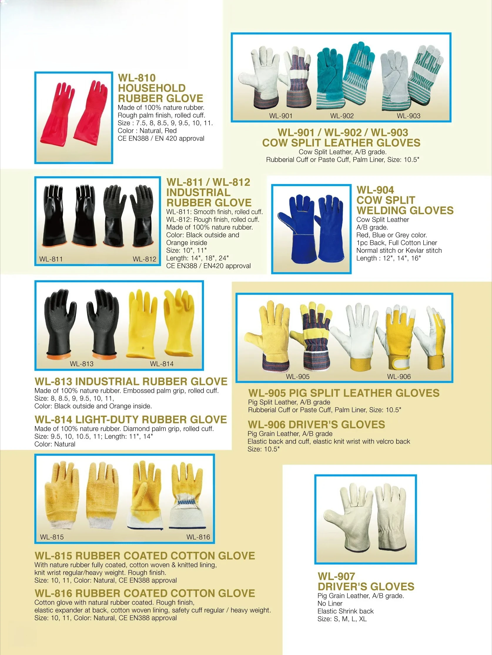 Horn Welding Gloves Leather Gloves: