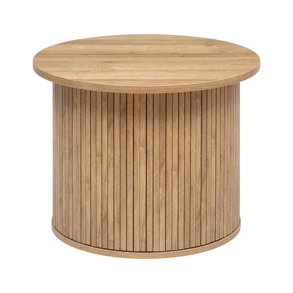 ！@Combohome Round Storage Wooden Coffee Table
