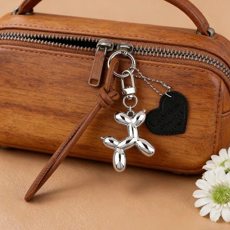 Fashion Keychain Punk Y2K Balloon Dog Keychains For Handbag Backpack Pendant Girl's Car Key Ring Key Chain Accessories