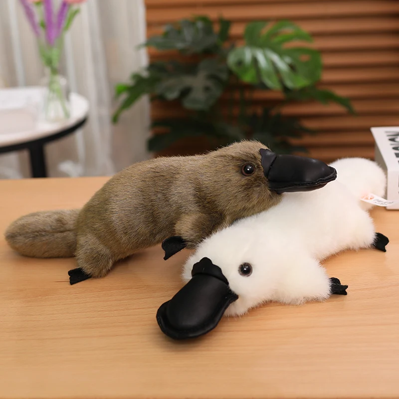 Simulation Platypus Plush Toys Creative Cartoon Animal Stuffed Dolls Funny Home Decor Exquisite Birthday Xmas Gifts