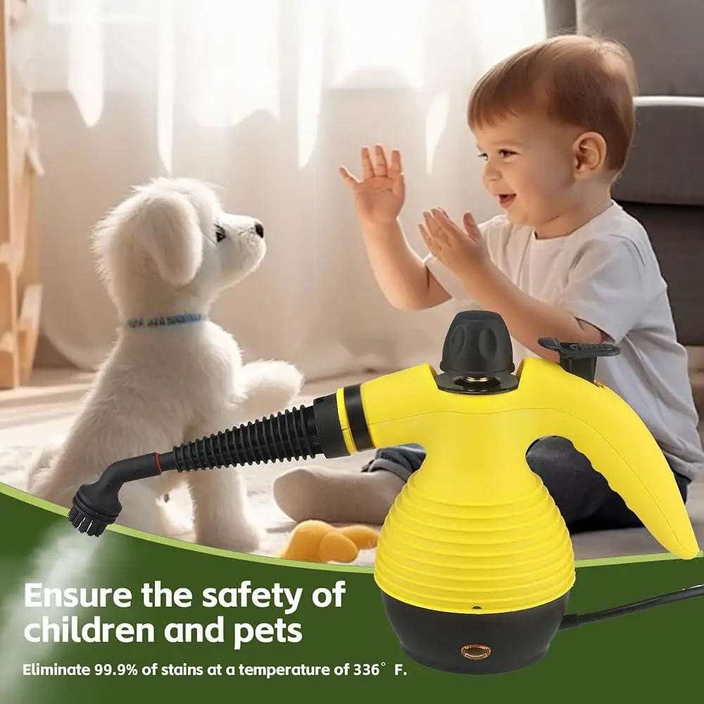 Multi-Purpose Steam Mop Handheld Cleaner 1050W 350ml High Pressure 275°F Portable Steam Cleaner with 16 Accessories