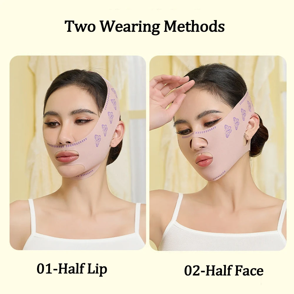 V Face Chin Cheek Slimming Bandage Breathable Face Cheek Lifting Mask V-Line Shaping Bandage Reduce Double Chin Skincare Tool